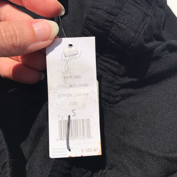 Joie NEW! Womens Black Silk Pants Hatcher Caviar S - Picture 7 of 10